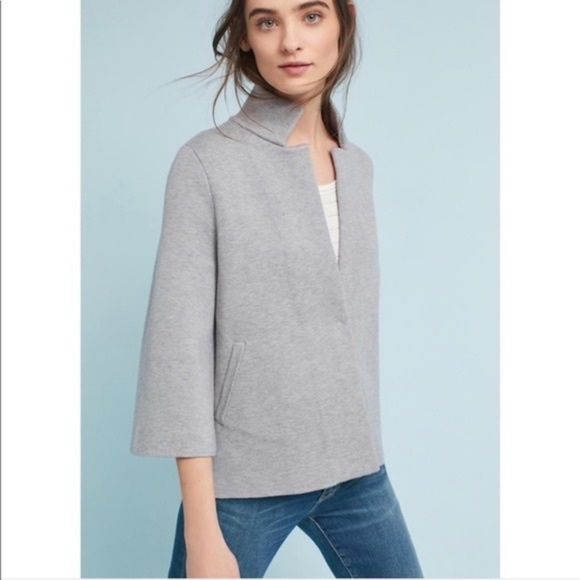 Jackets & Blazers - Anthropologie Moth Carey cropped jacket cardigan blazer